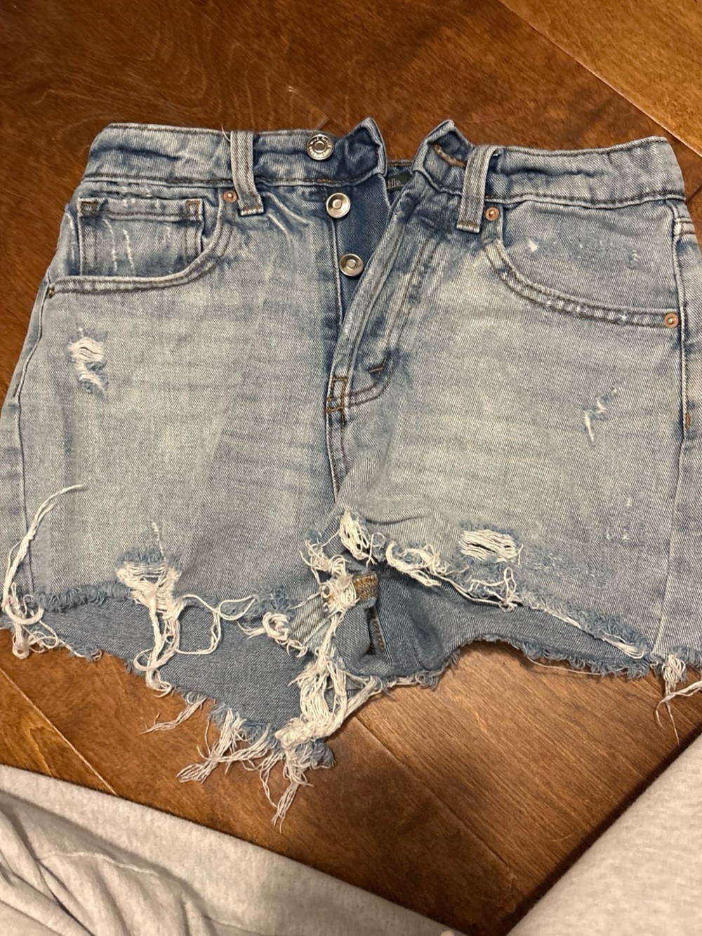 Target Light Blue Distressed Denim Shorts